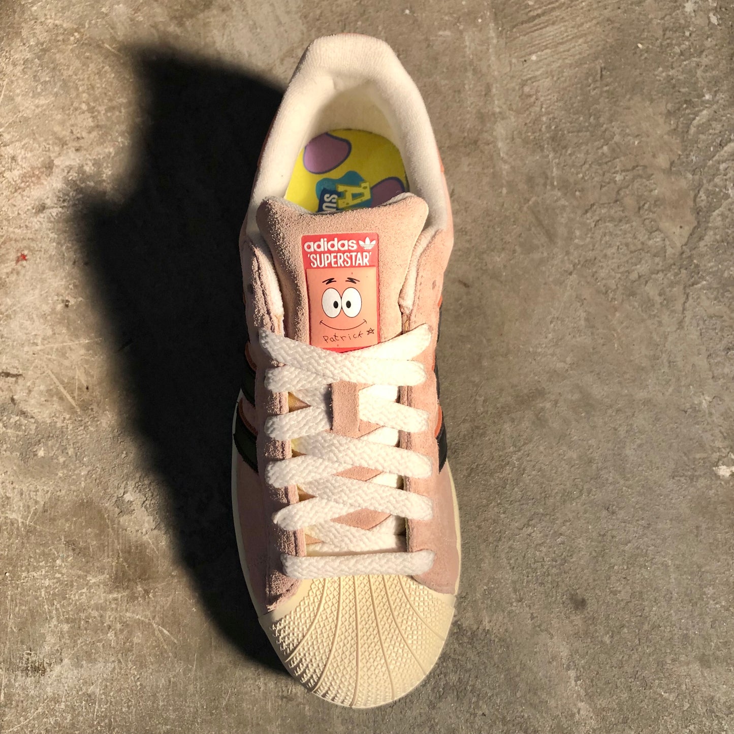 Adidas - SpongeBob SquarePants Patrick Star Superstar II Shoe - Coral / Core Black / Off White