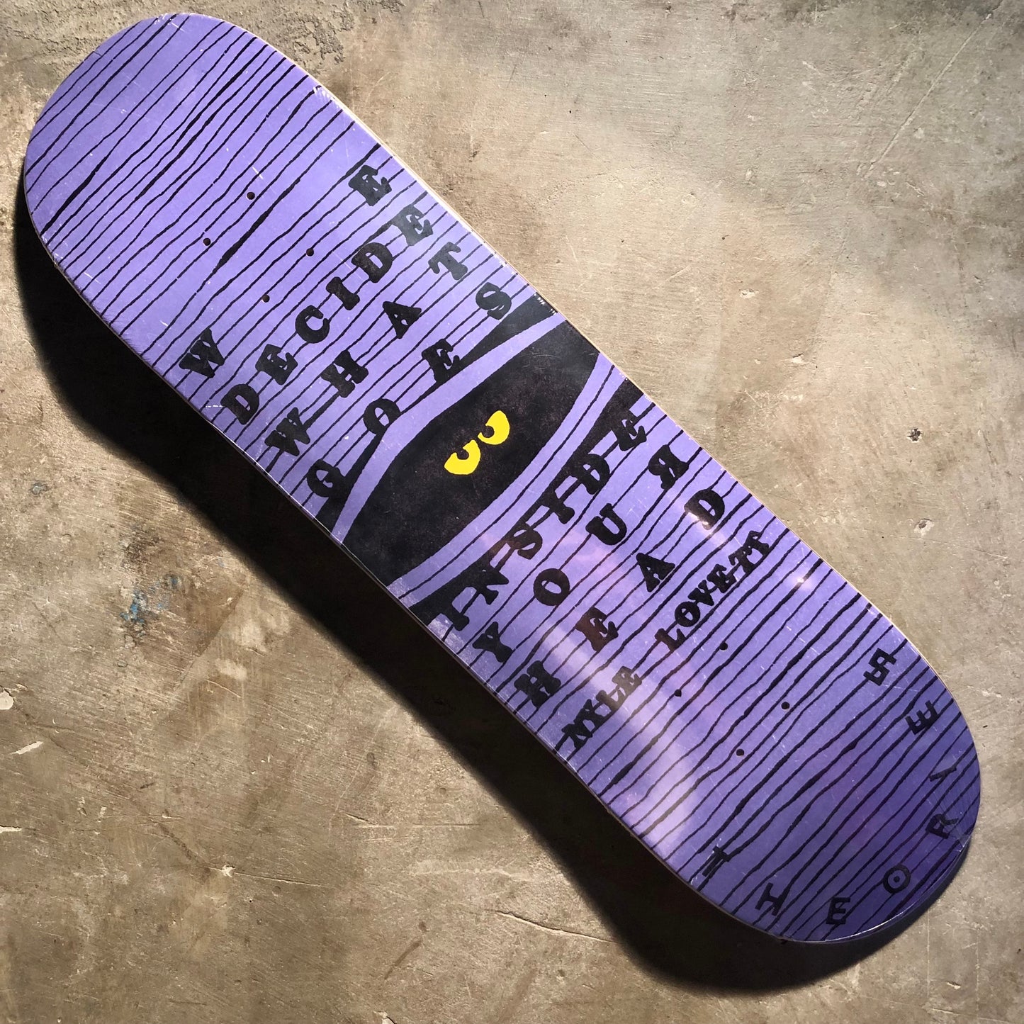 Theories - Nyle Lovett Inside Your Head Skateboard Deck - 8.38"