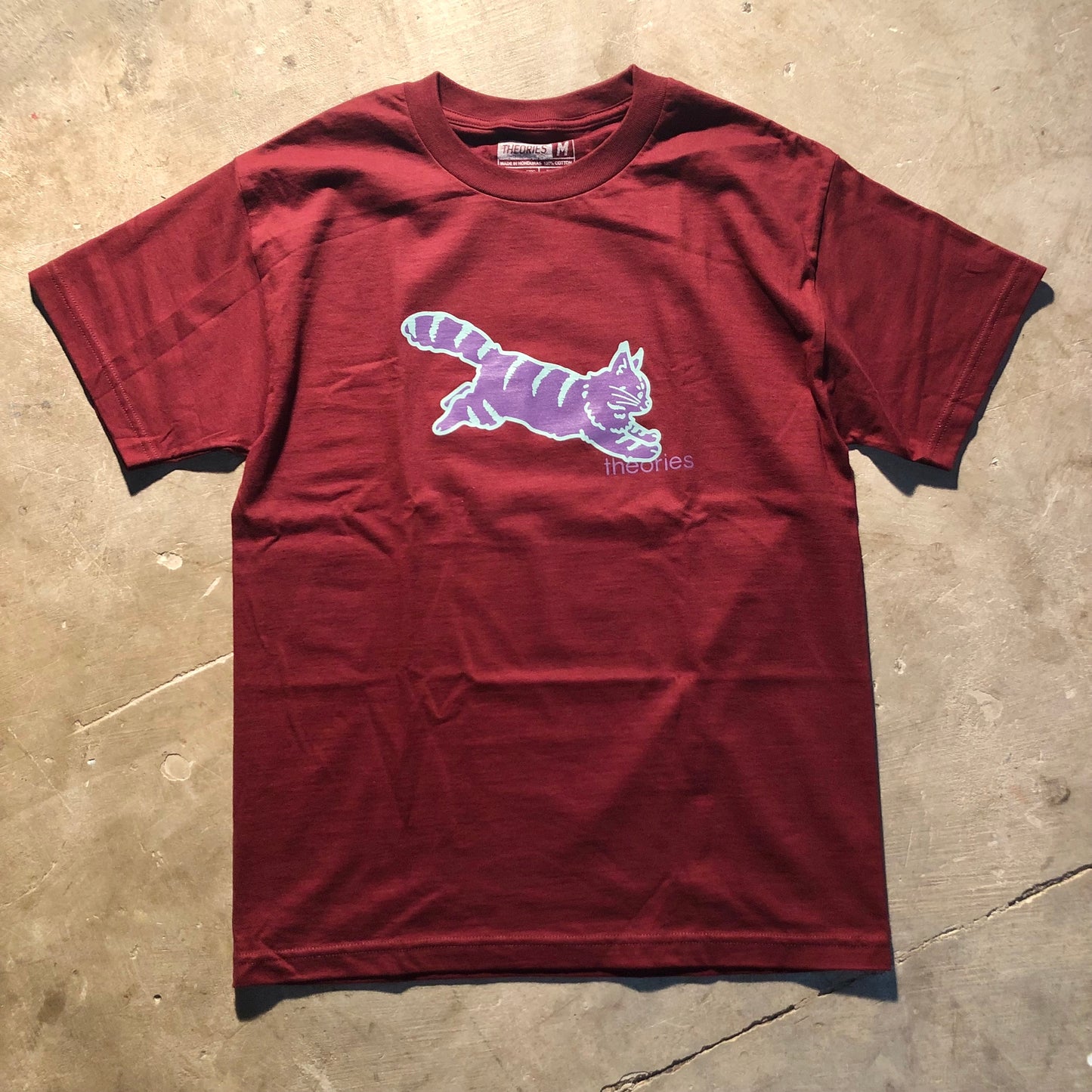 Theories - Conscious Kitty Tee - Maroon