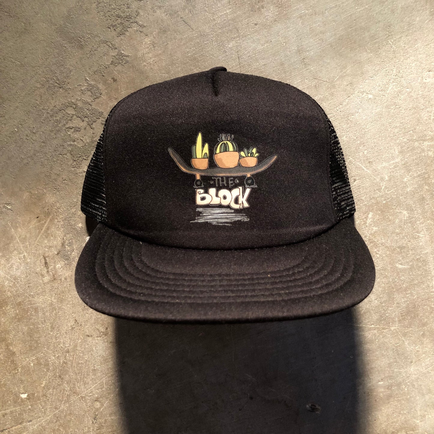 Block - Succulent Trucker Hat - Black