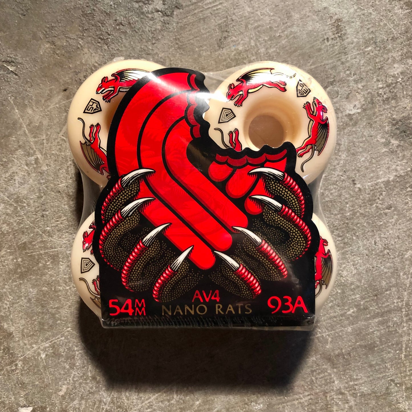 Powell Peralta - Dragon Formula Red Nano Rat Wheel - 54x34mm AV4