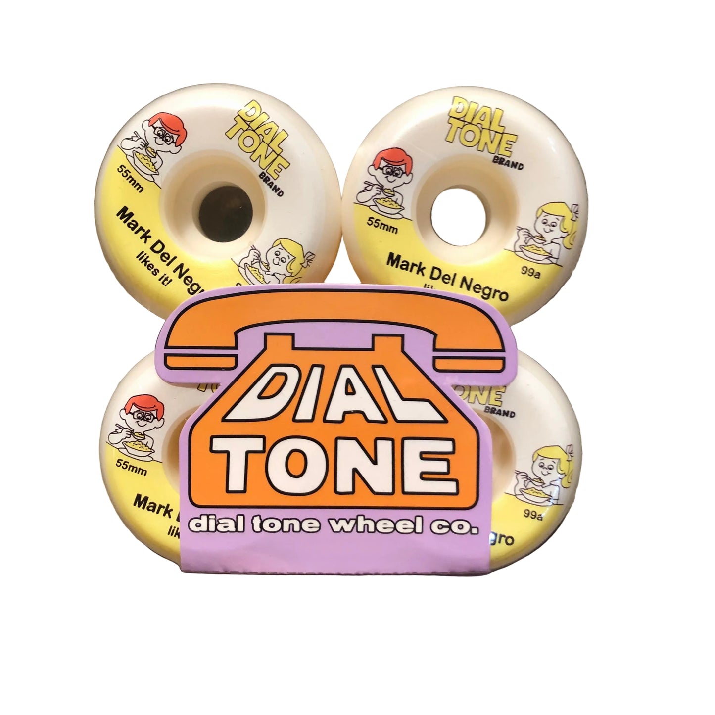 Dial Tone Wheels - Mark Del Negro Ginger Snaps Conical 99a Wheel - 55mm