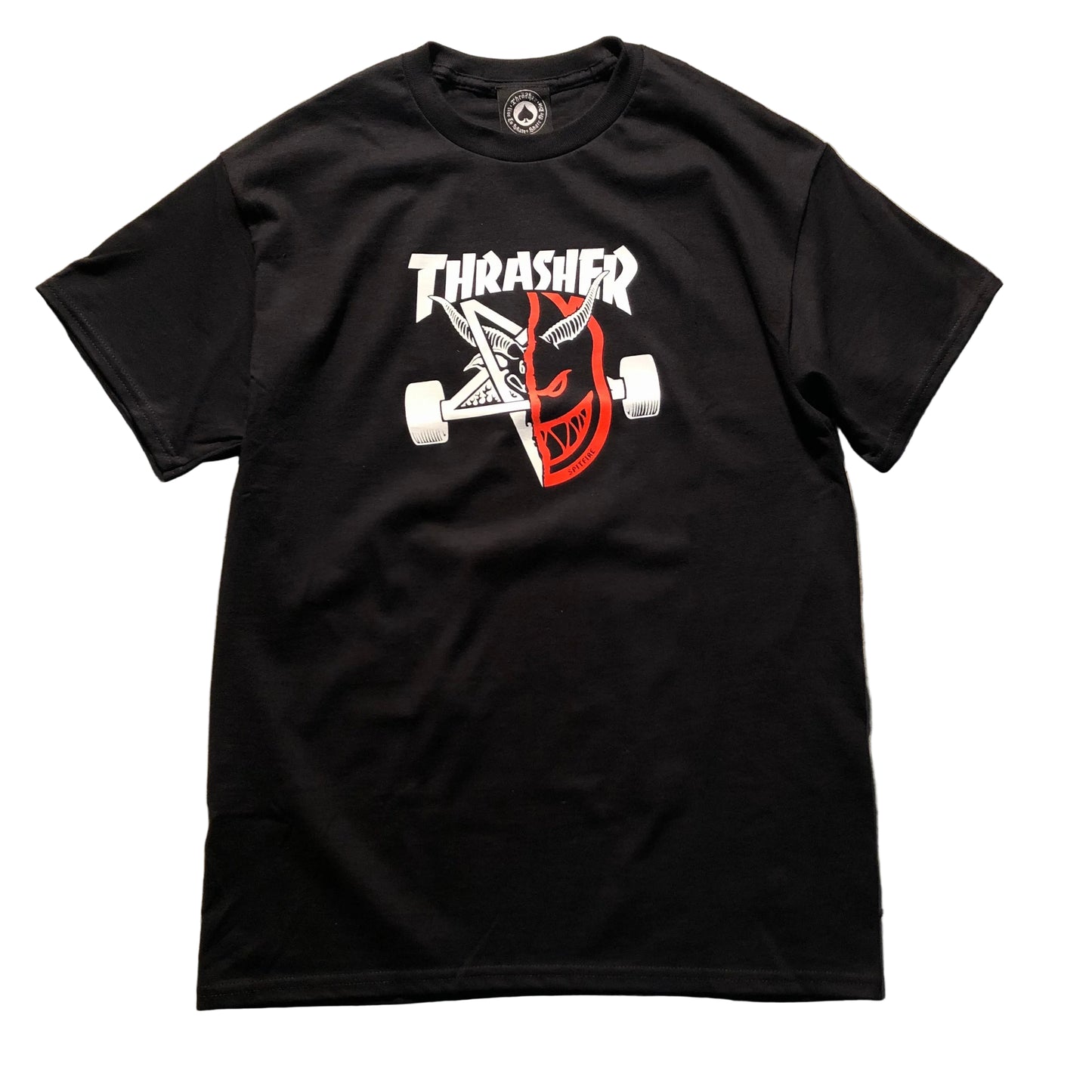 Thrasher x Spitfire - Thrash & Burn T-Shirt - Black