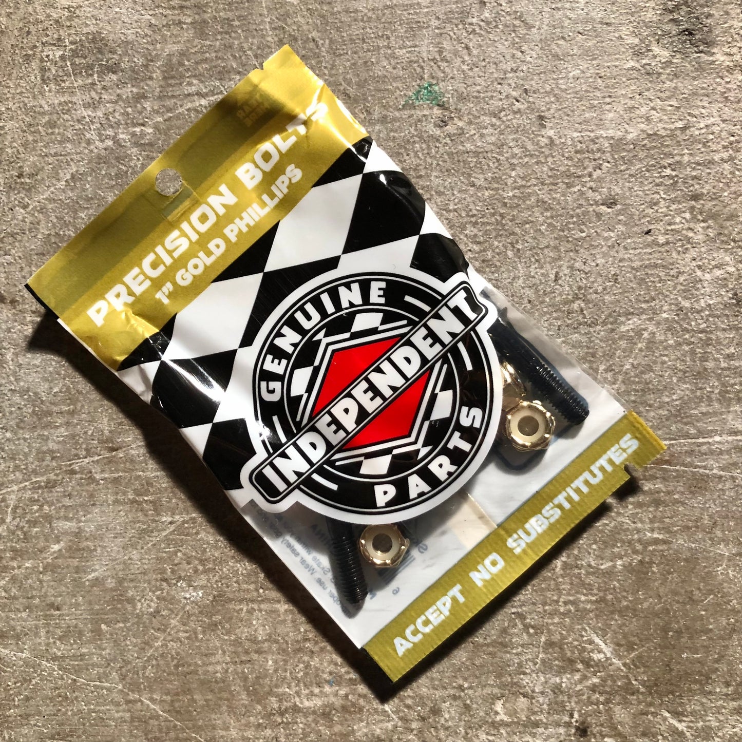 Independent Trucks - Genuine Parts Black & Gold Phillips Head Skateboard Hardware