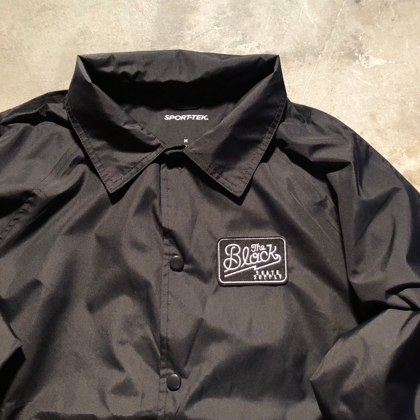 Block - Diner Patch Coaches Jacket - Black