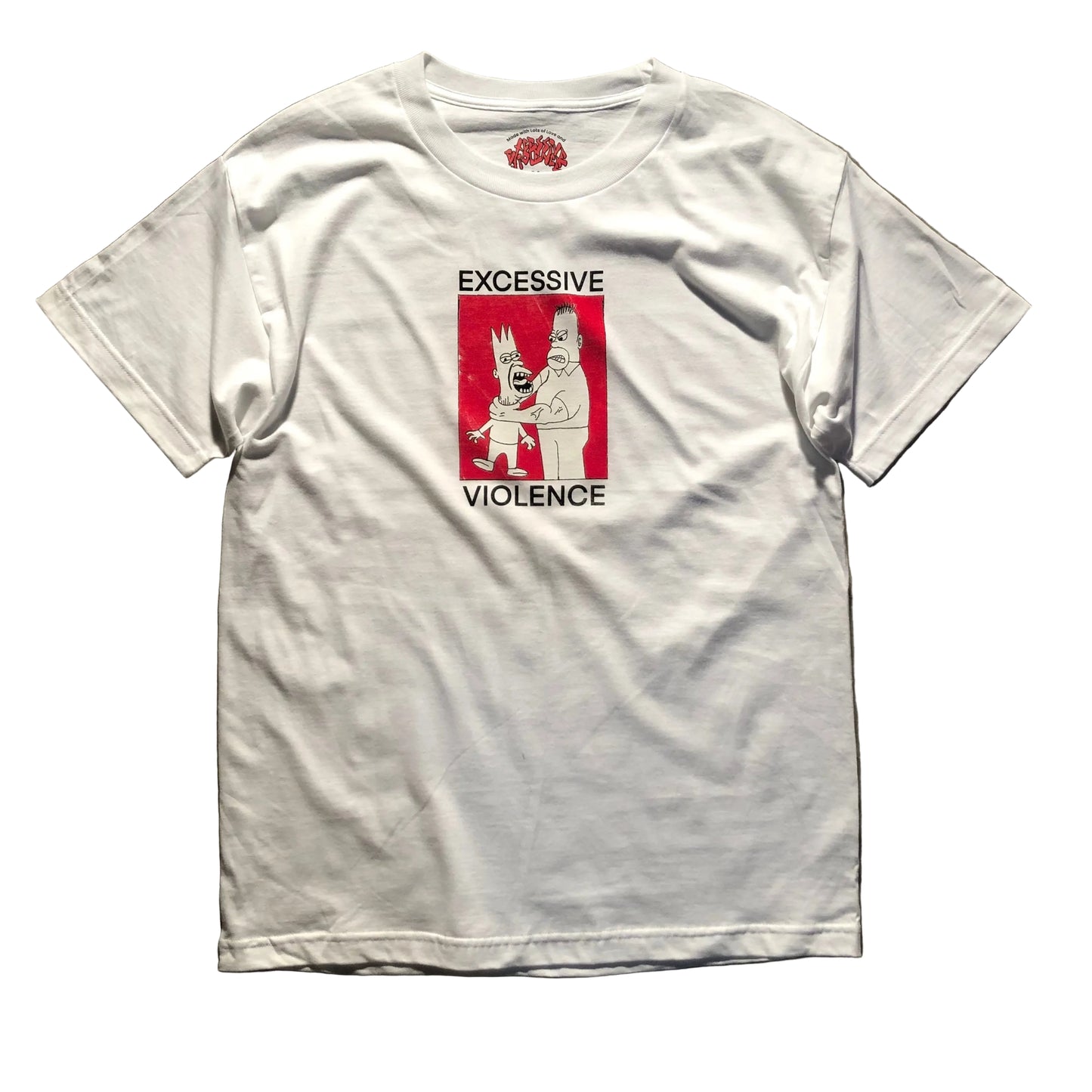 Excessive Violence - Family Man Tee - White