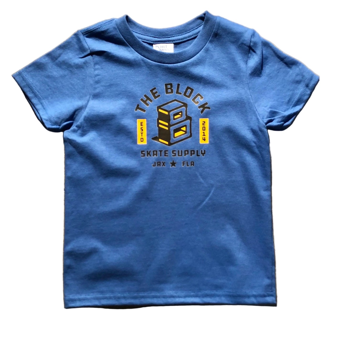 Block - Kids Youth Roots Logo T-Shirt - Royal Blue