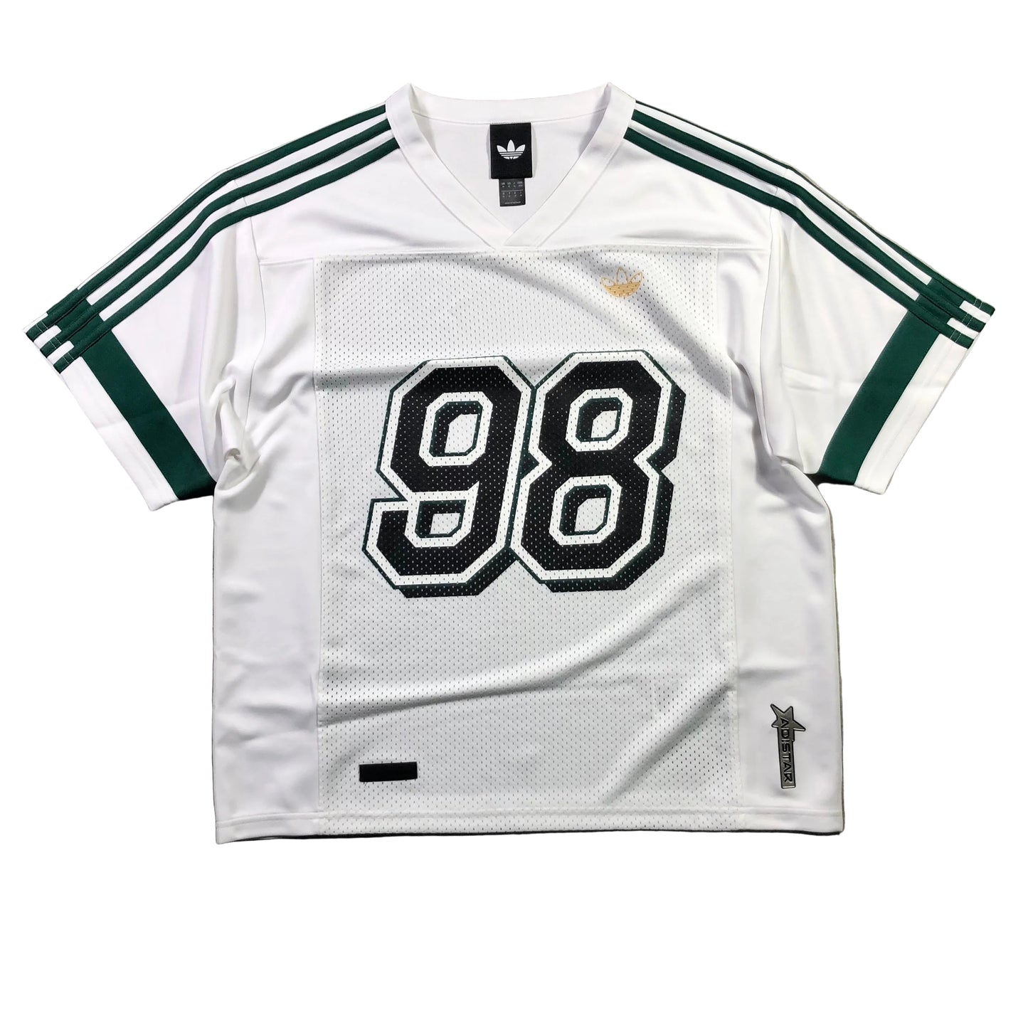 Adidas - Tyshawn Jones Skate Jersey - White / Ice Gold Metallic / Collegiate Green