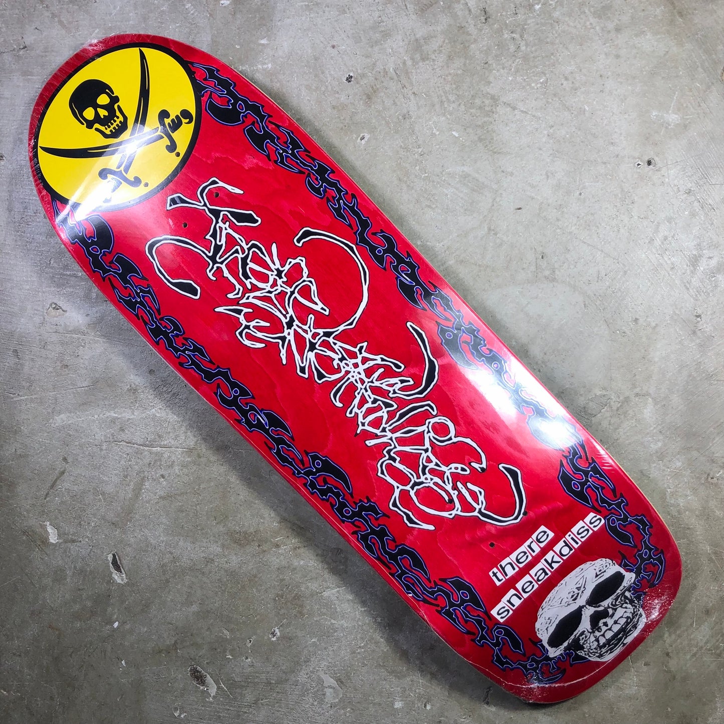 There Skateboards - Sneakdiss Pirate Ship To The Inferno Shaped Deck - 9.75"