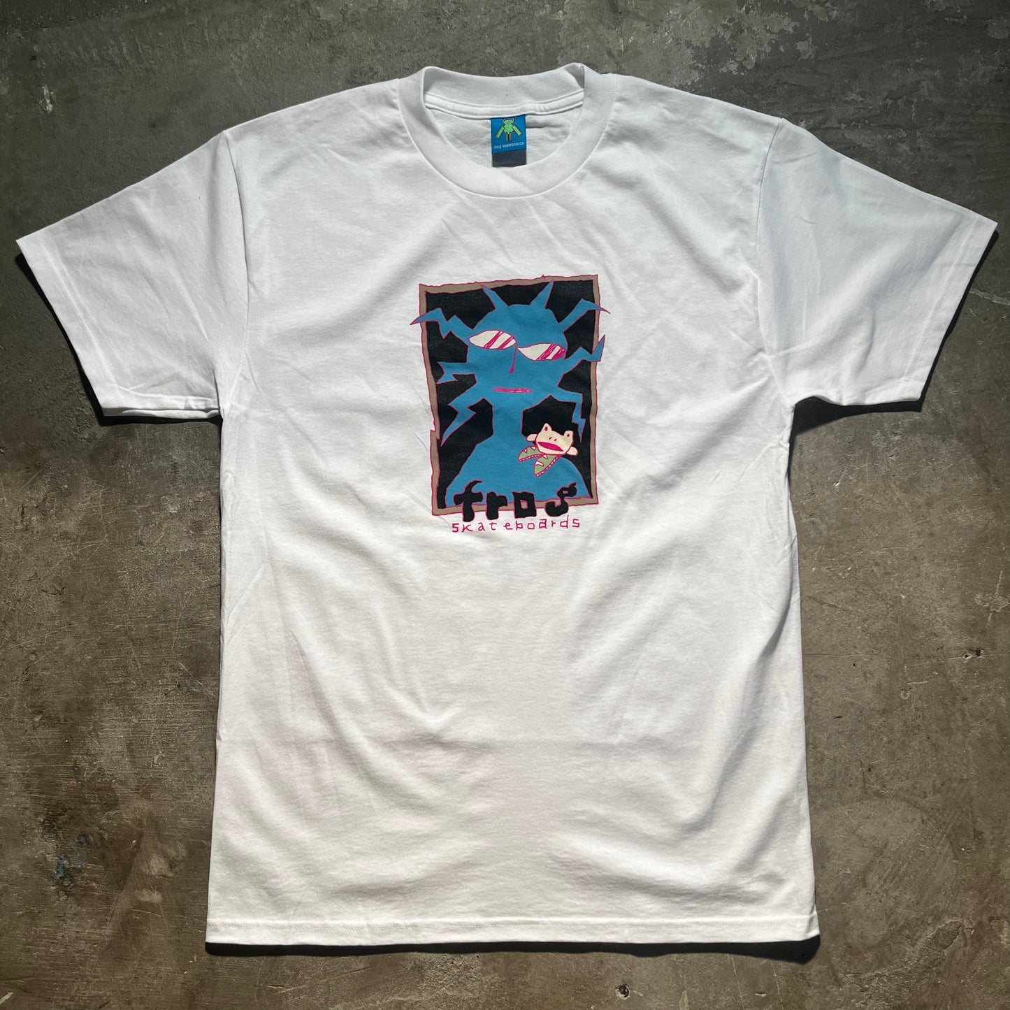 Frog Skateboards - Shoulder Frog T-Shirt - White