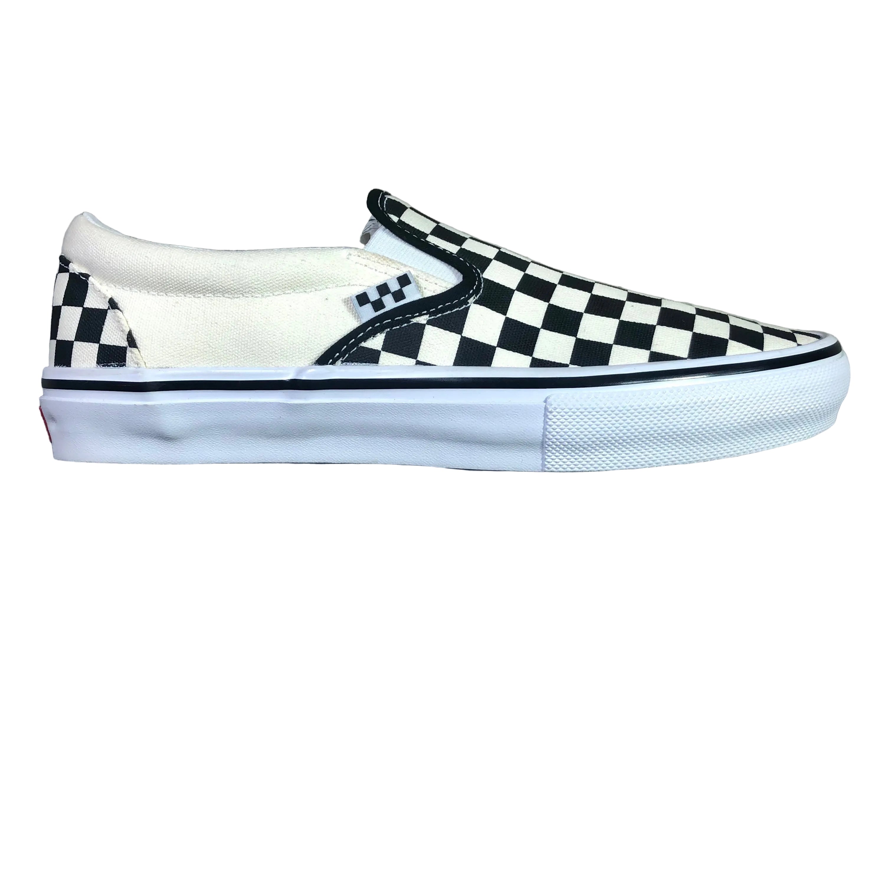 Vans - Skate Slip On - Checkerboard - Black - White – The Block