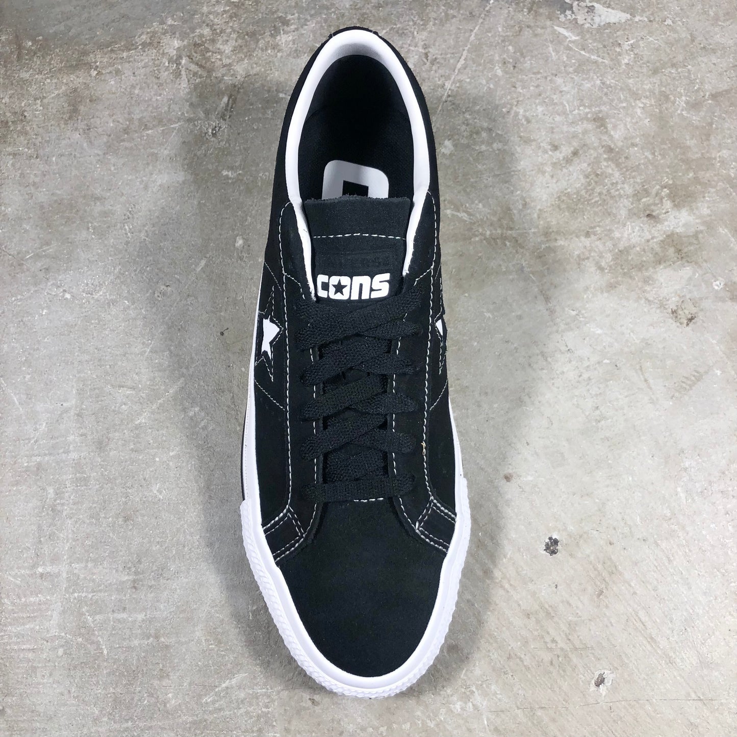 Converse CONS - One Star Pro Suede - Black / Black / White