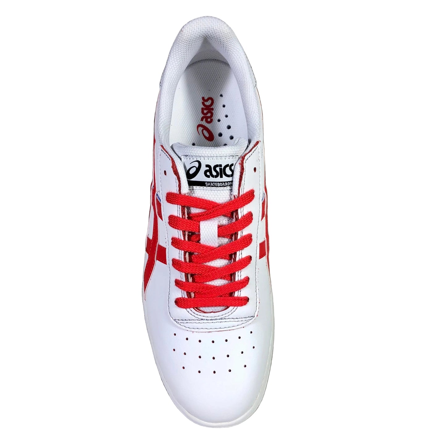 Asics Skateboarding - Gel-Vickka Pro Shoe - White / Electric Red Leather