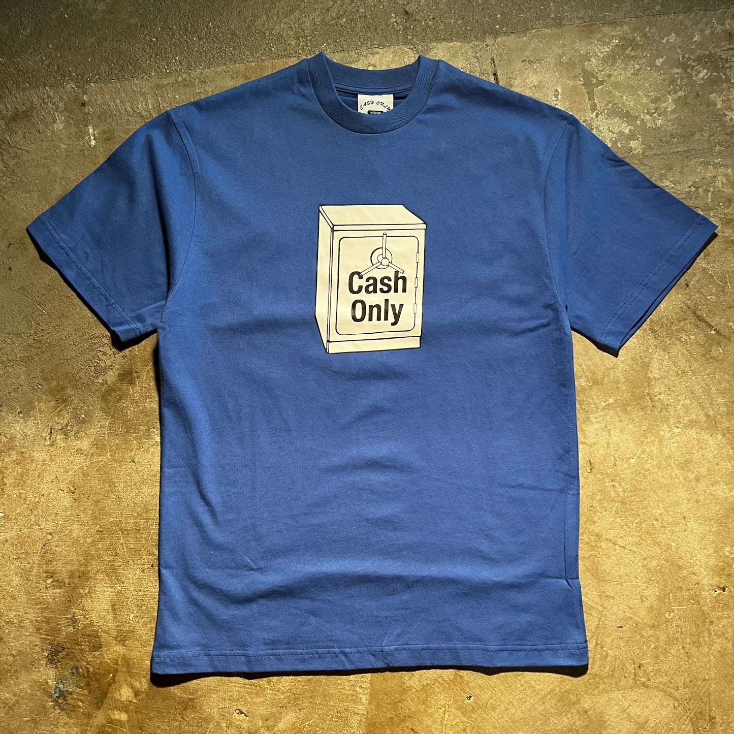 Cash Only - Cash Safe Tee - Royal Blue