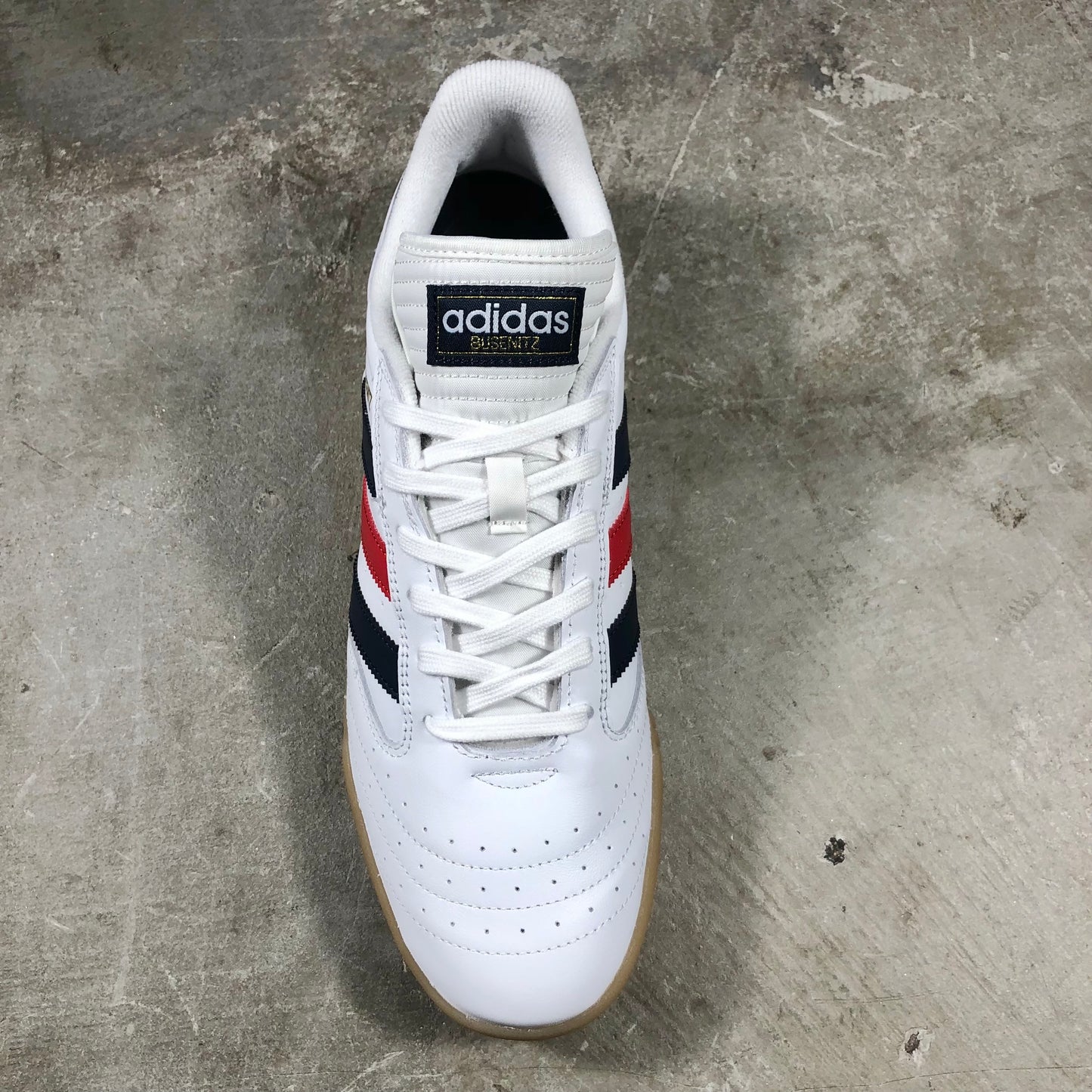 Adidas - Busenitz Indoor Super Shoe - Cloud White / Collegiate Navy / Better Scarlet