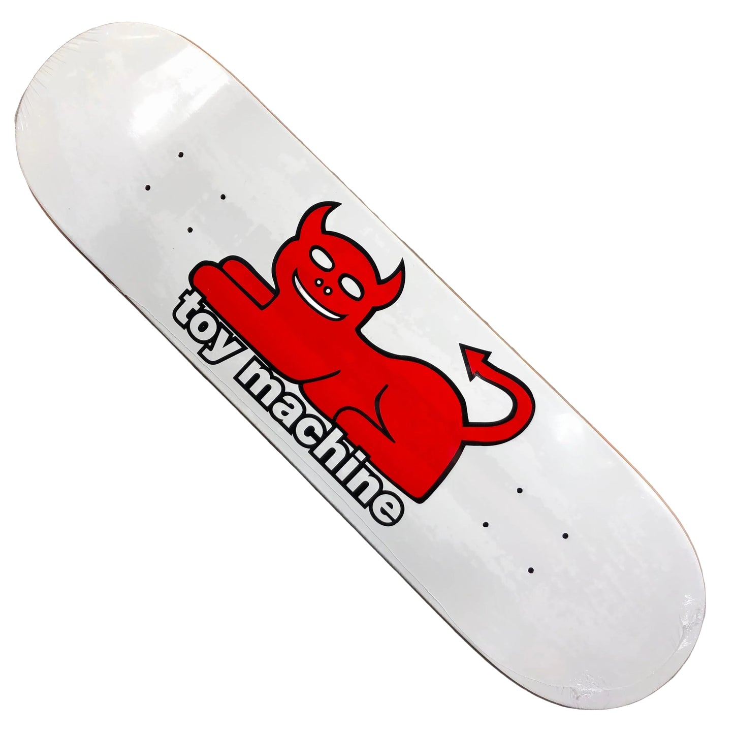 Toy Machine Skateboards - Devil Cat Deck - White 8.25"