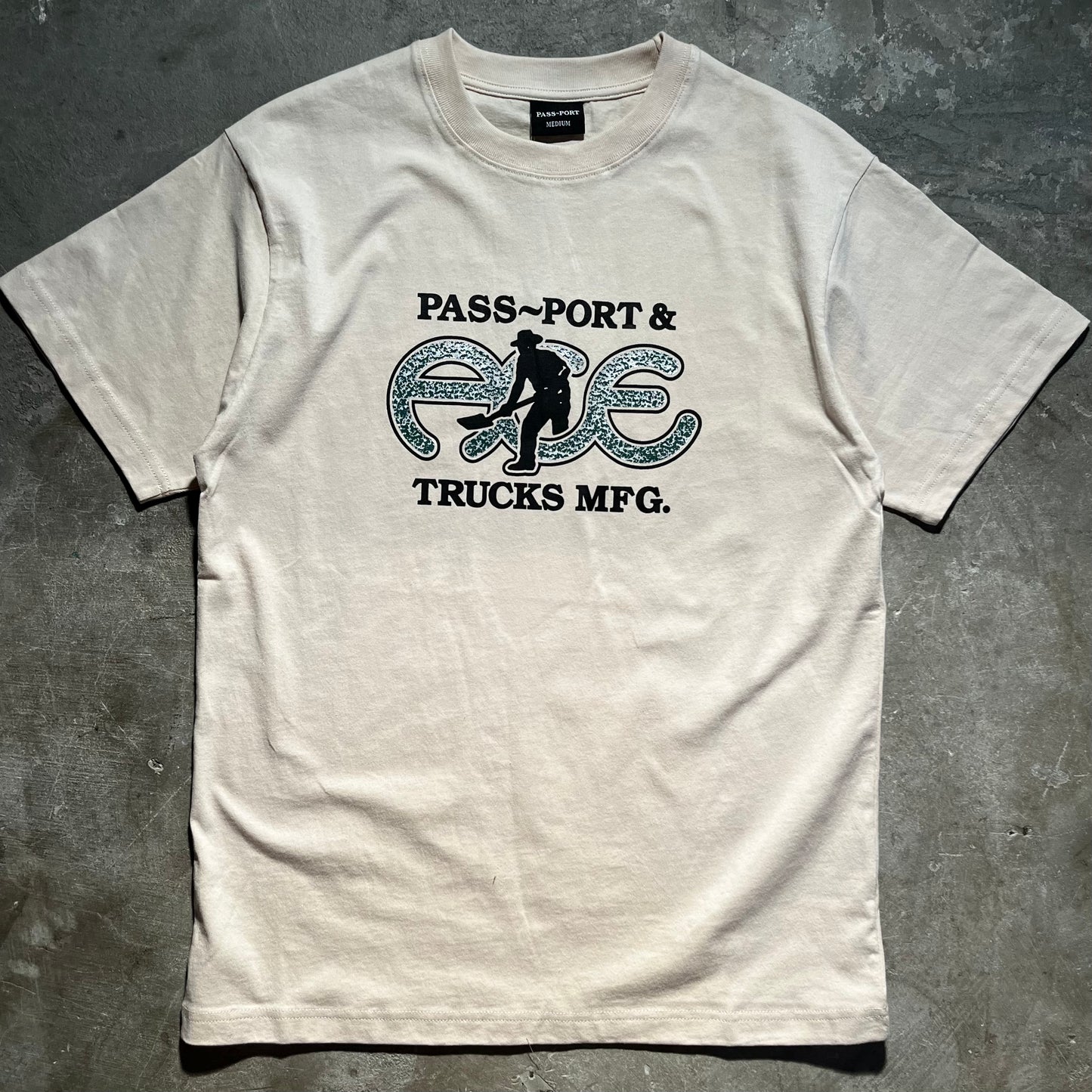 Ace Trucks - ACE x Pass-Port Hammertone T-Shirt - Natural
