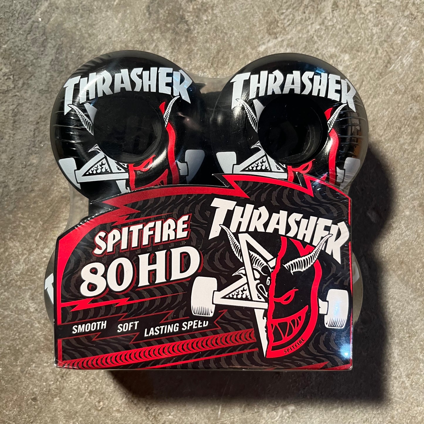 Spitfire - Thrasher F4 Thrash & Burn 80HD Classic Full Wheel - Black