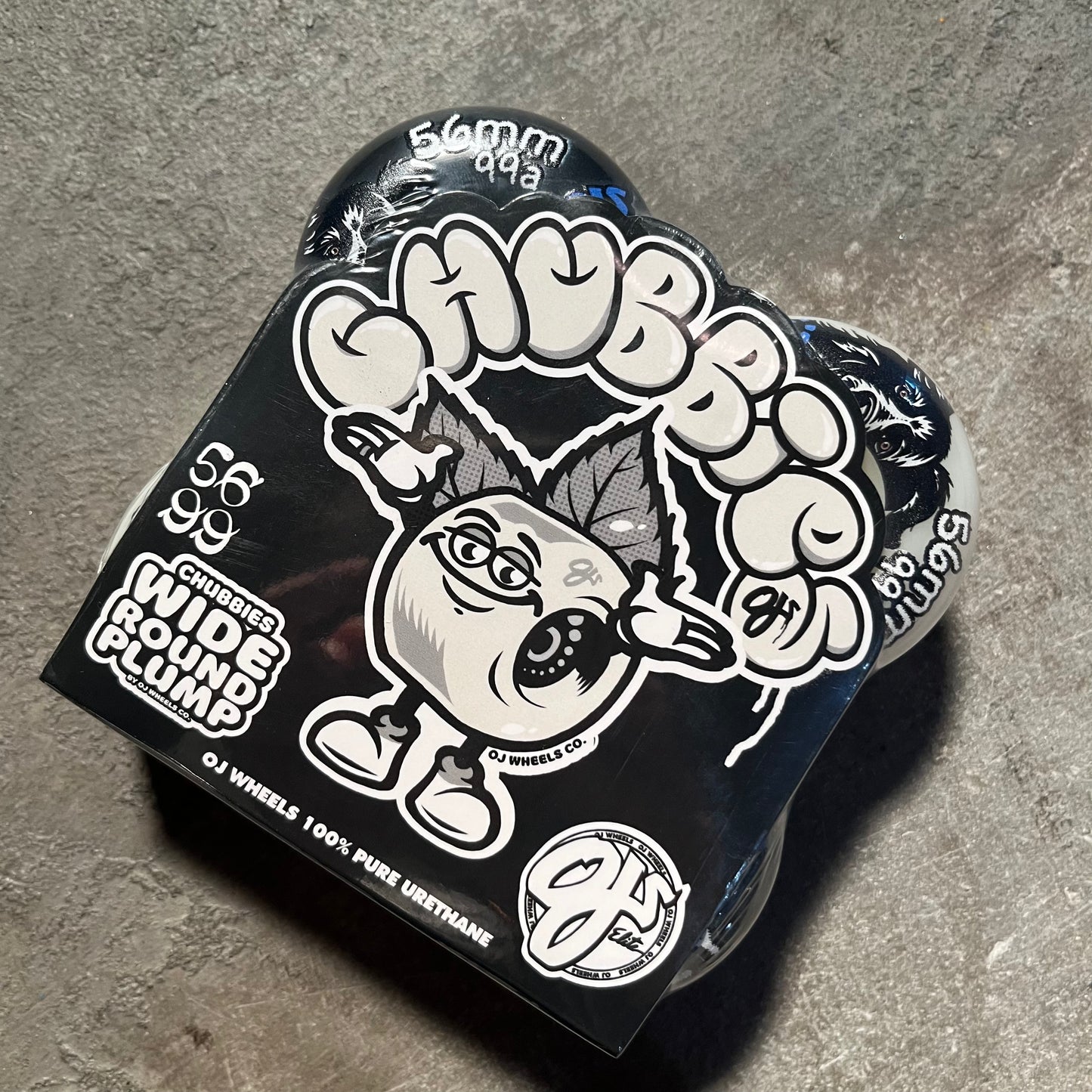 OJ Wheels - Ryan Townley Pup Chubbies Black/White Wheel - 56mm 99a