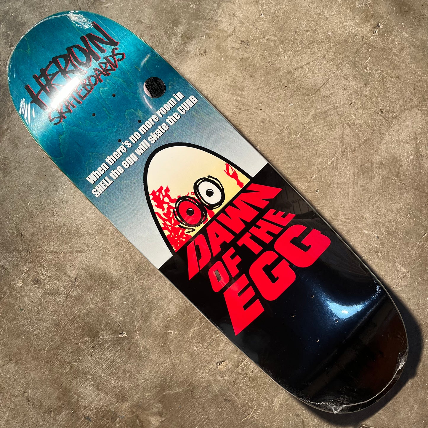 Heroin Skateboards - Dawn of the Egg Deck - 9.4"