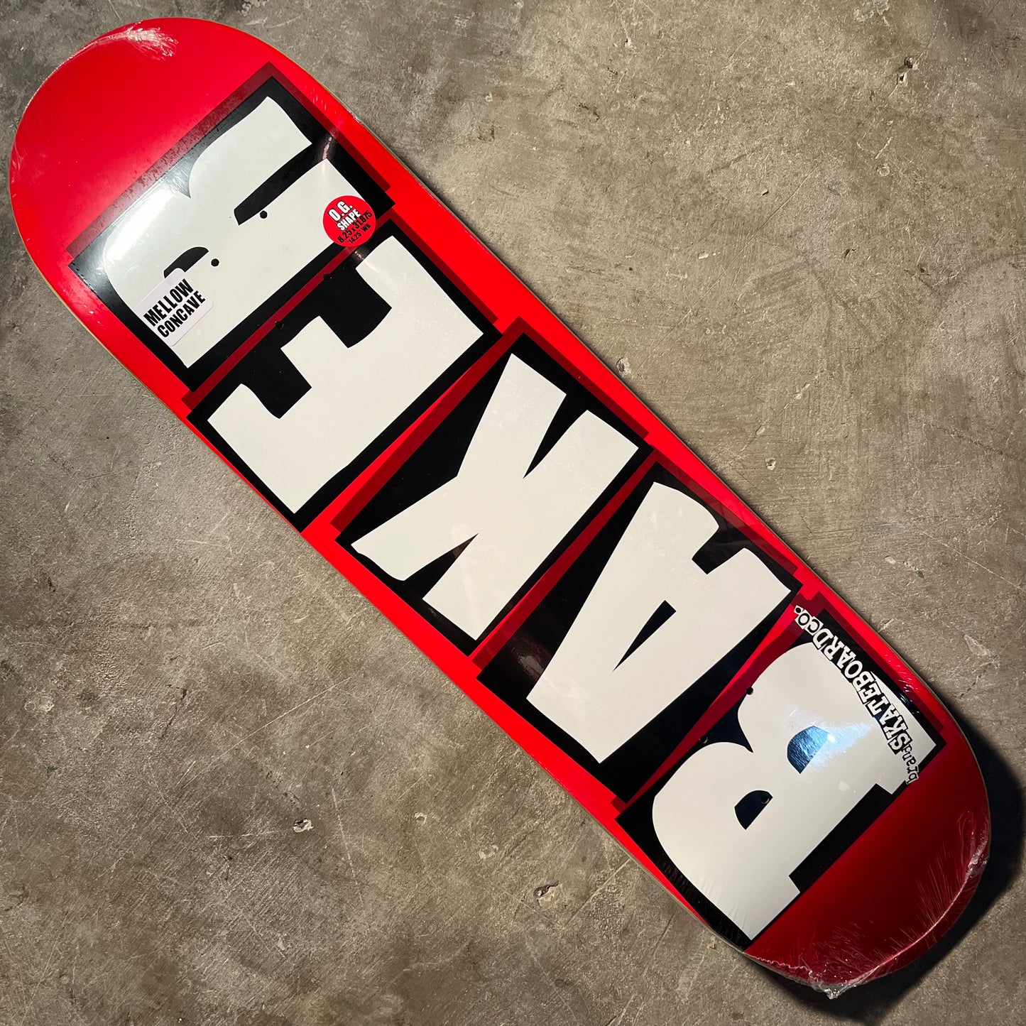 Baker Skateboards - Brand Logo Deck - White 8.25"