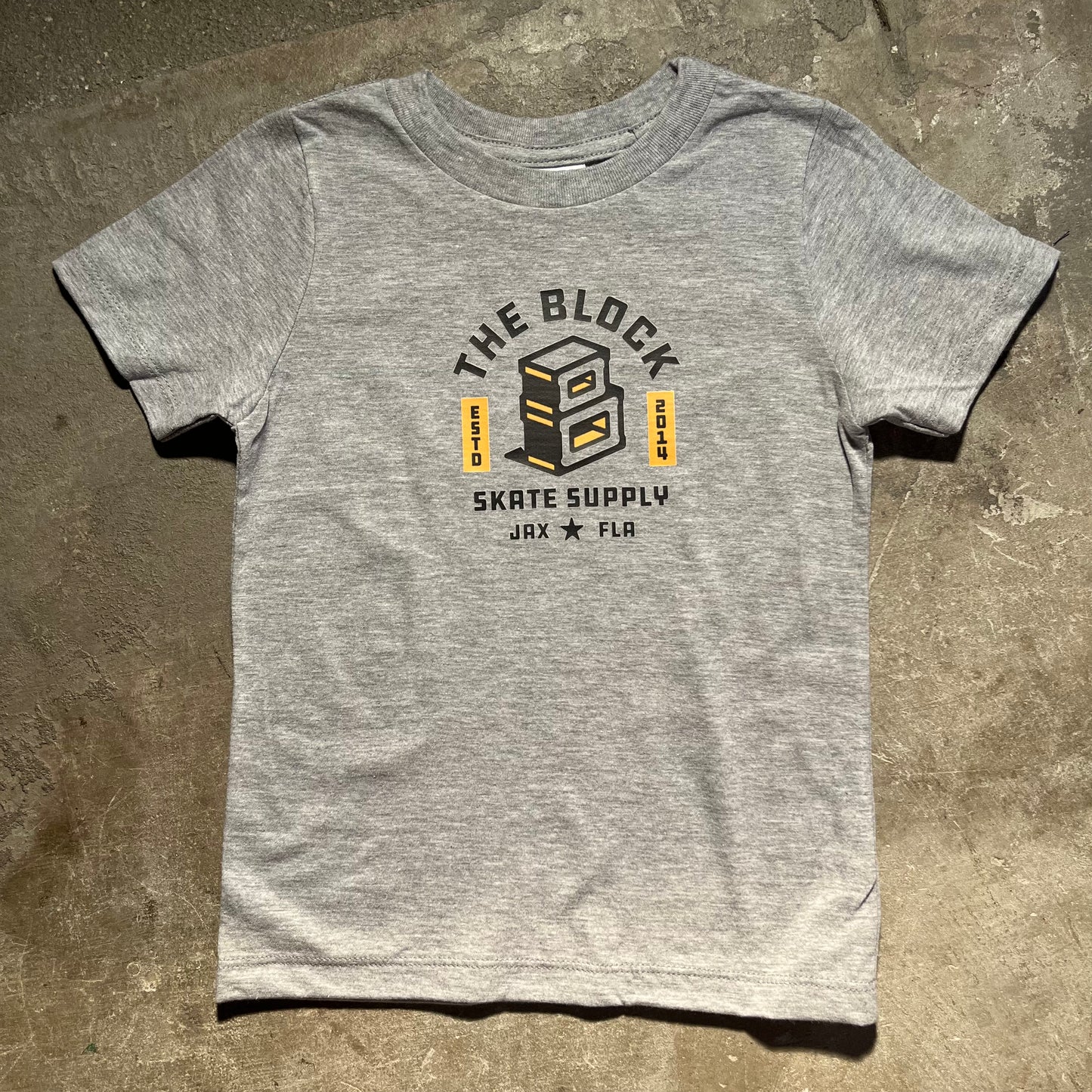 Block - Roots Logo Toddler T Shirt - Heather Grey