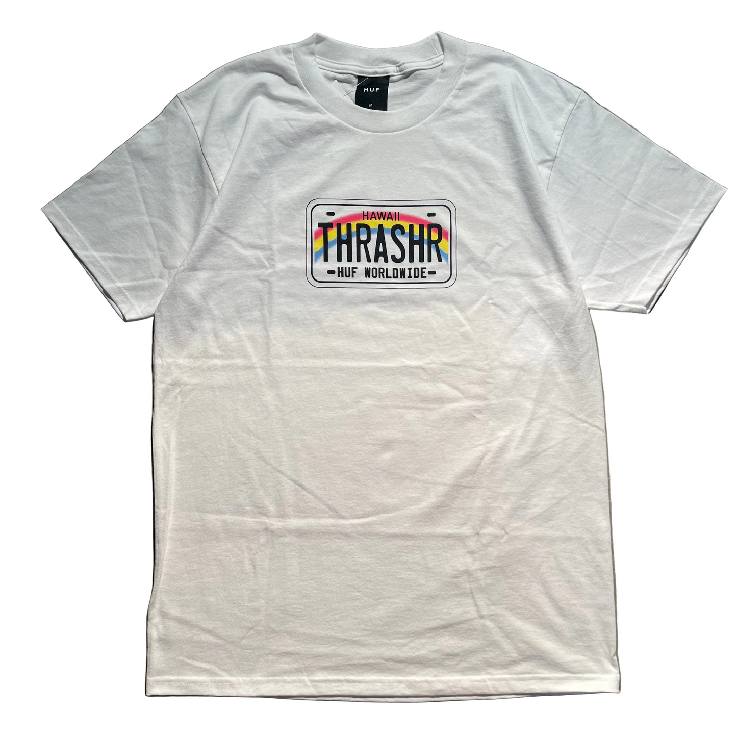 HUF - Thrasher License Plate T-Shirt - White