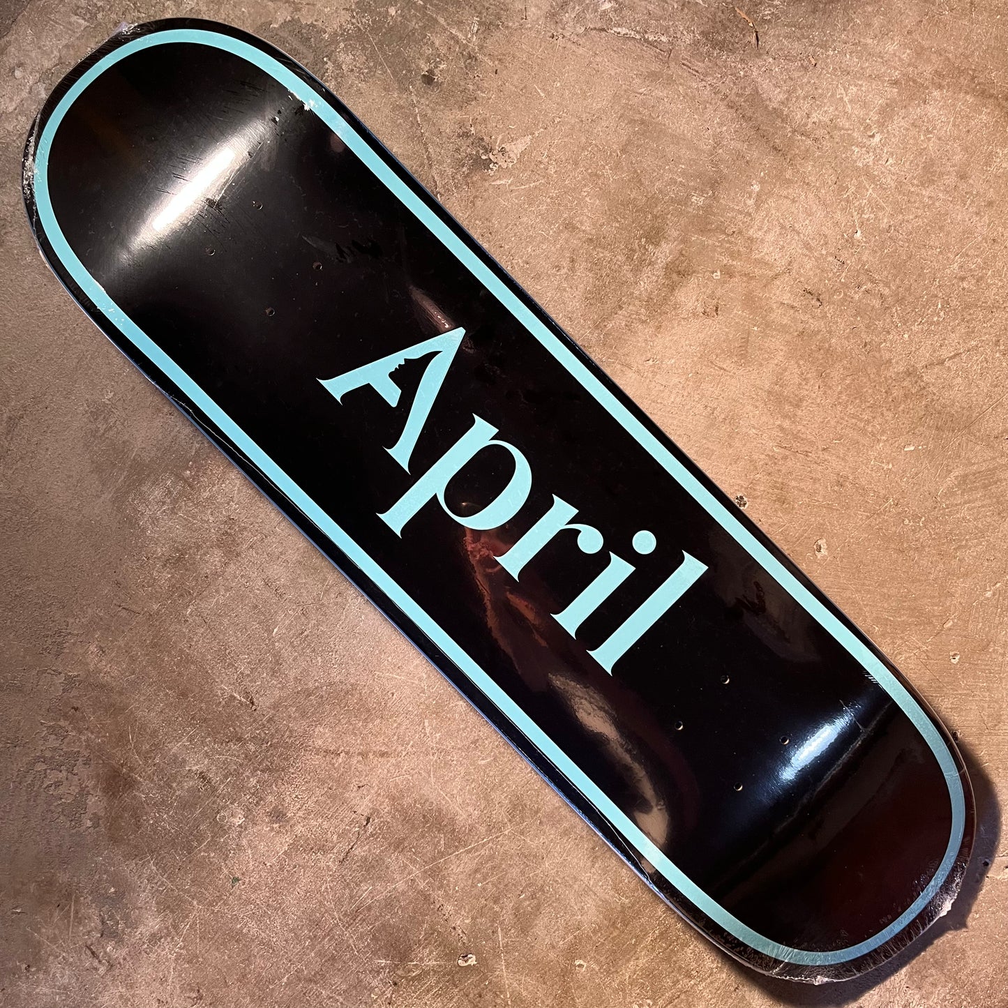 April Skateboards - OG Logo Blue & Black Deck - 8.38"