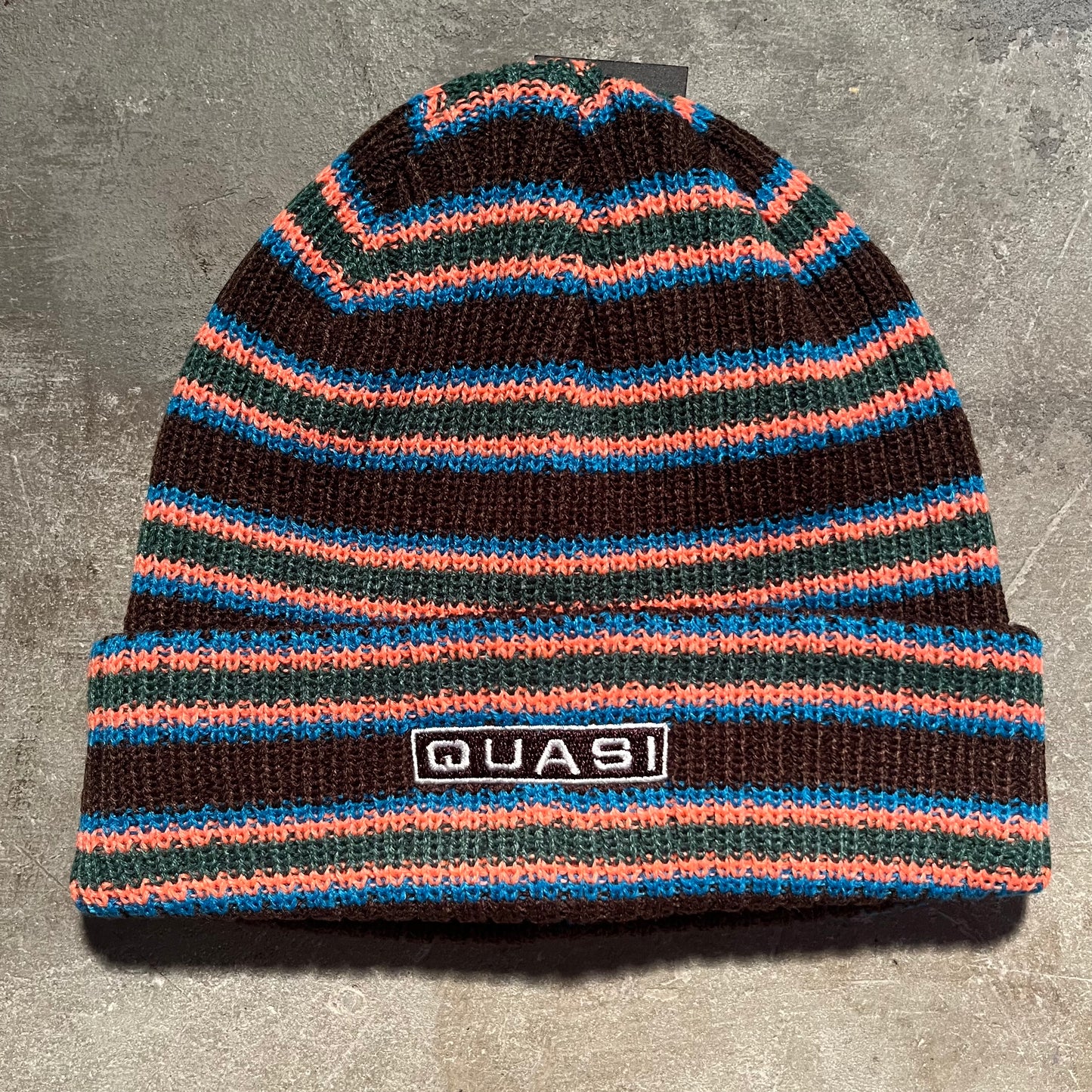 Quasi Skateboards - Montage Beanie - Brown / Multi