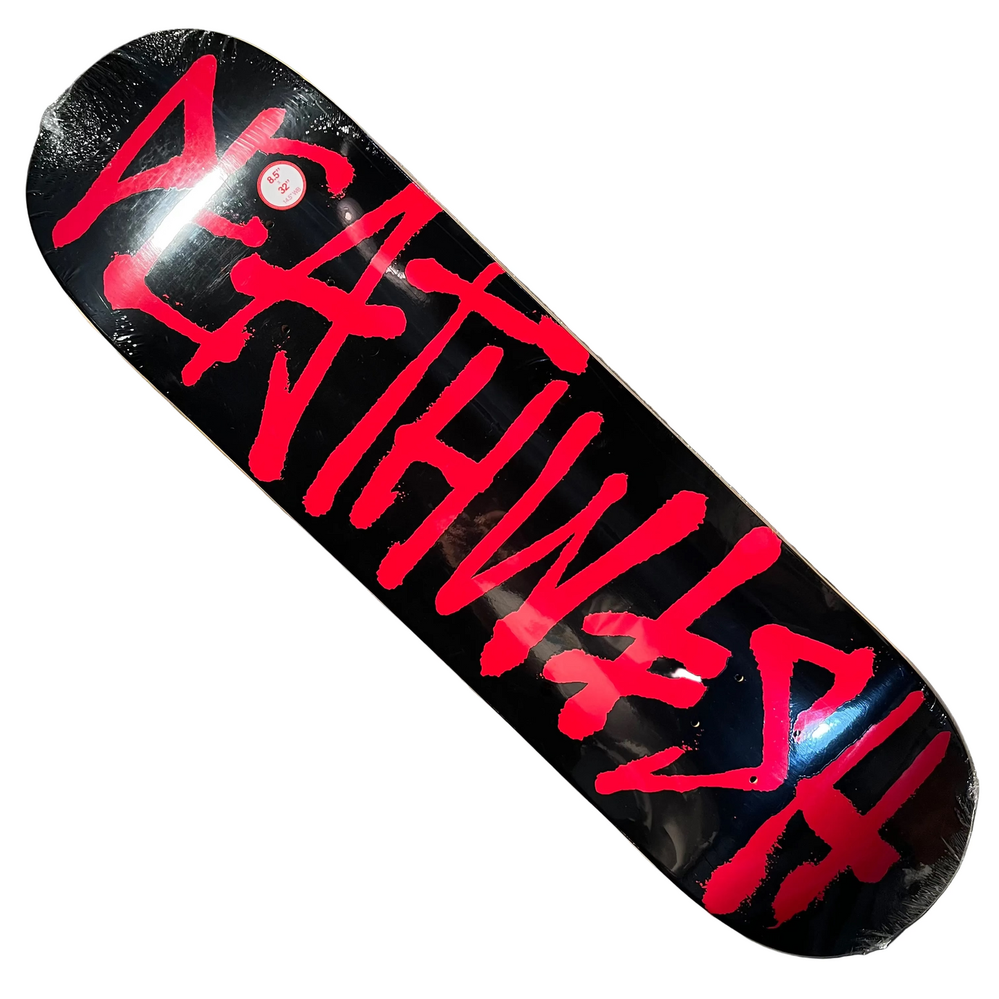 Deathwish Skateboards - Deathspray Deck - Black / Red 8.5"