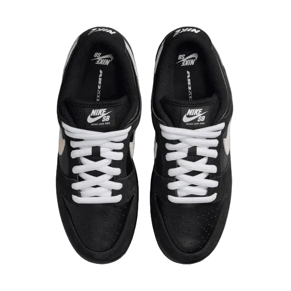 Nike SB - Dunk Low Pro - Black / White - Black - Gum Light Brown