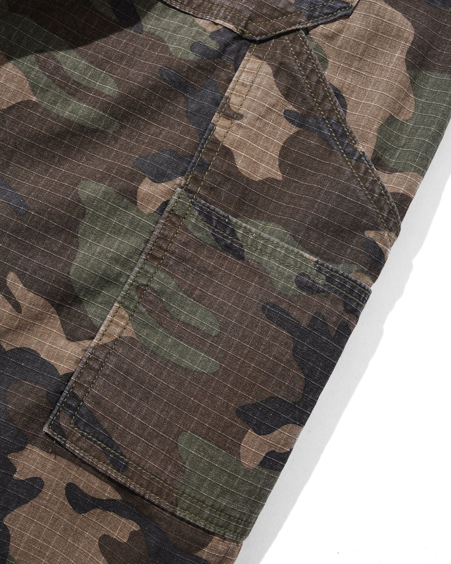 Cash Only - Ripstop Carpenter Shorts - Woodland Camo