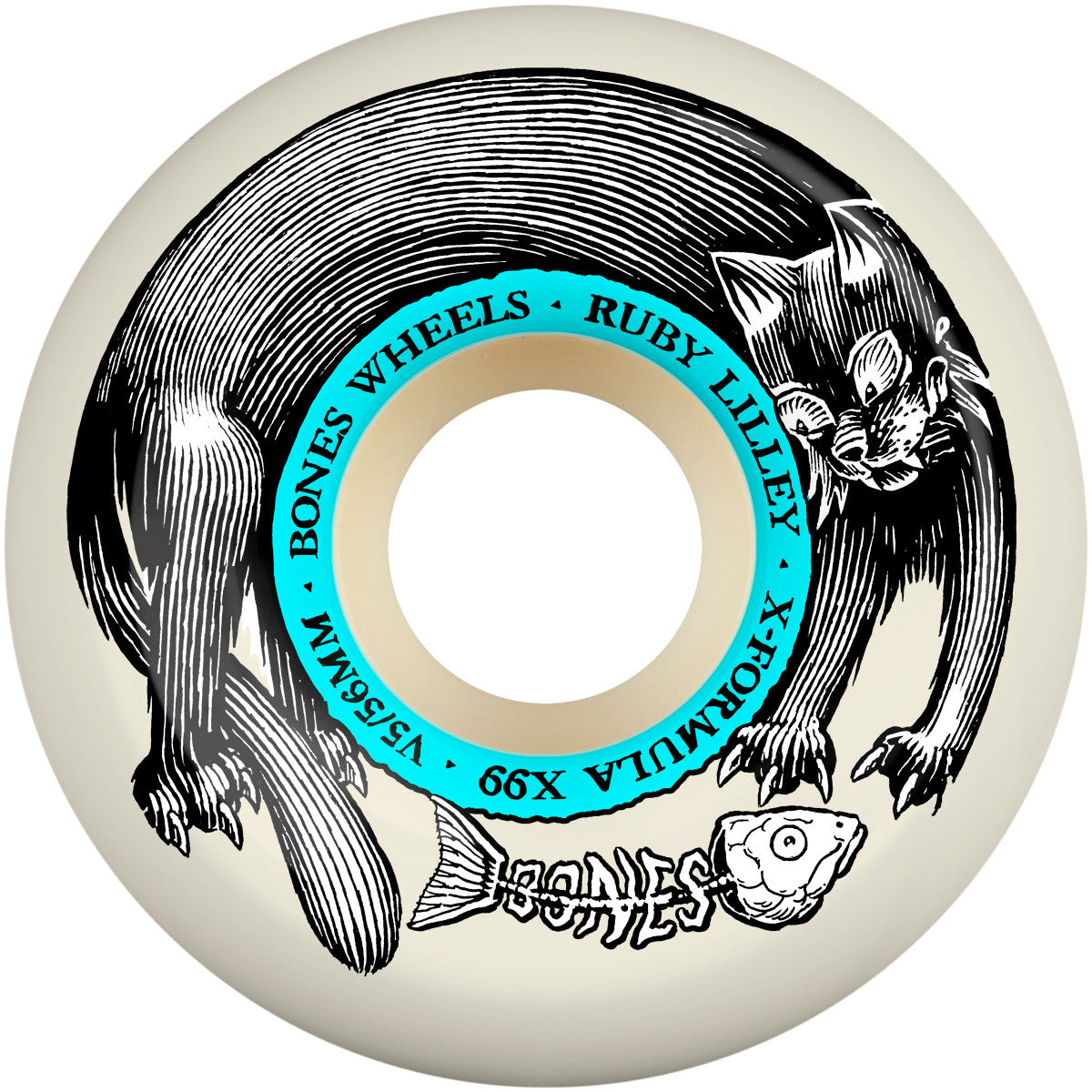 Bones Wheels - Rubey Lilley X-Formula 99d V5 Sidecut Black Cat Wheel - 56mm
