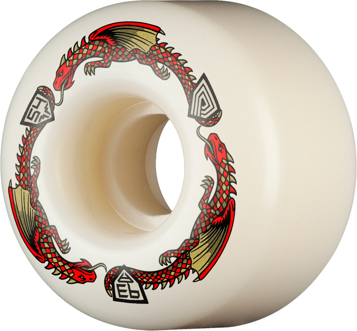 Powell Peralta - Dragon Formula Red 93A V4 Asymmetrical Shape Wheel - 54mm