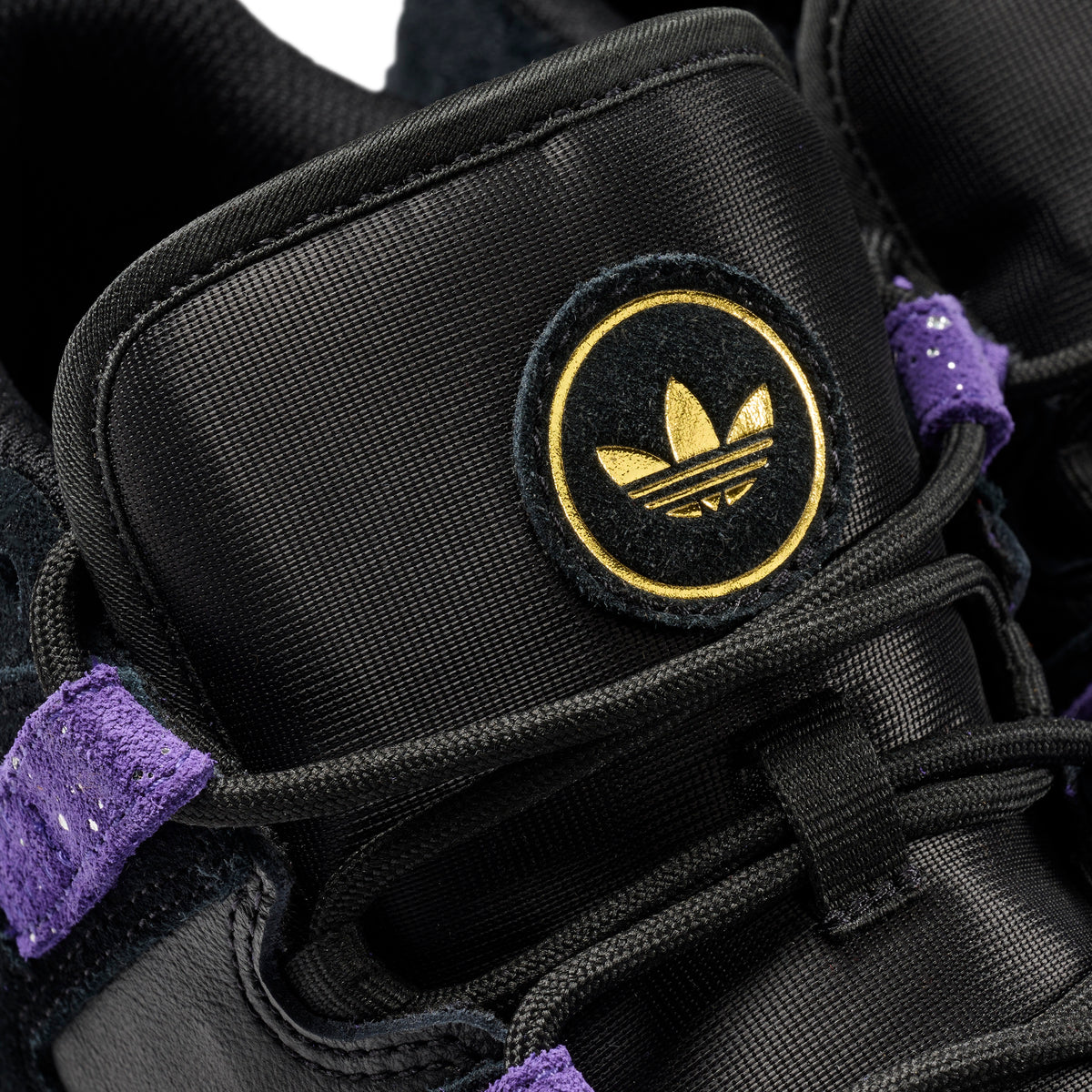 Adidas - Kader Skateboarding Shoe - Core Black / Collegiate Purple / Gold Metallic