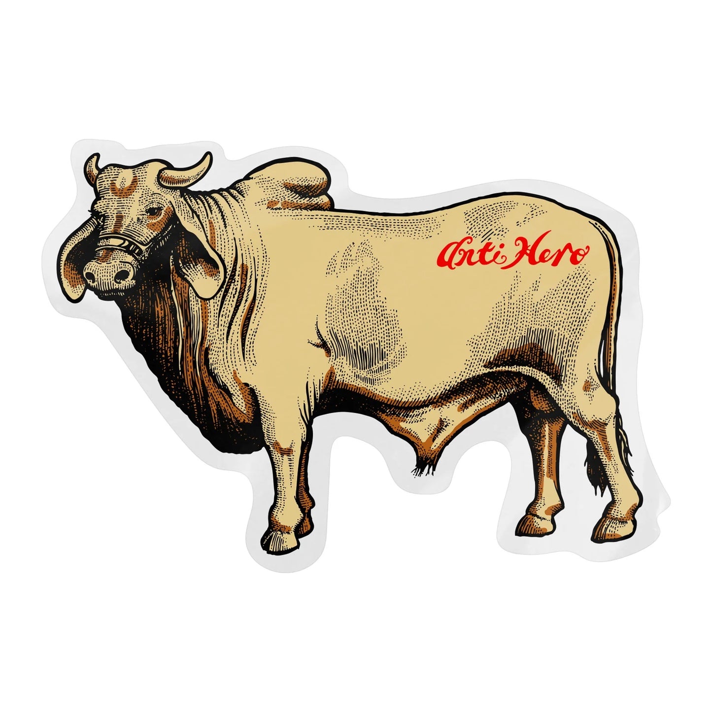 Anti-Hero Skateboards - Cow 7" Sticker