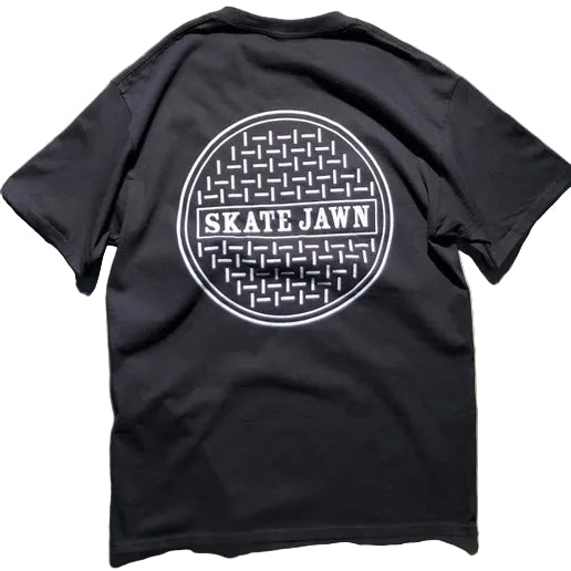 Skate Jawn - Sewer Cap Tee - Black - XL