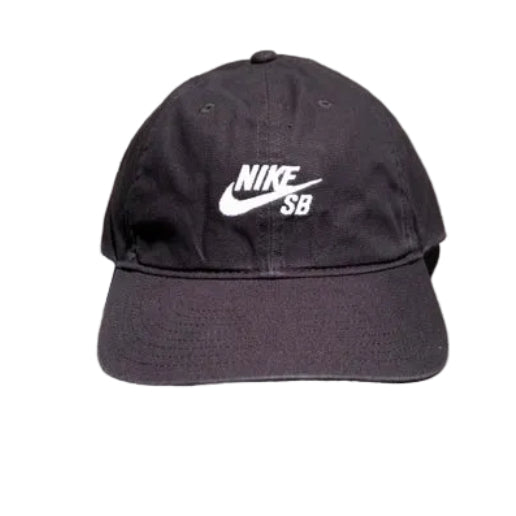Nike SB - Club Unstructured Skate Strapback Hat - Black / White