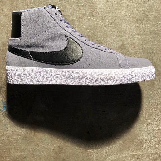 Nike SB - Zoom Blazer Mid - Ashen Slate - Black - White