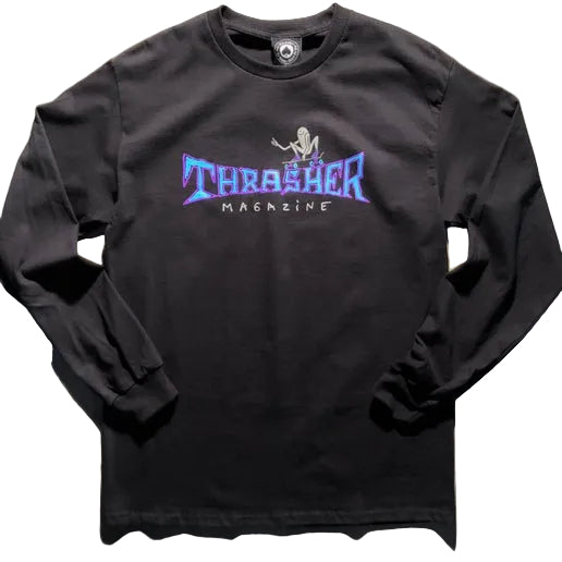 Thrasher - Gonz Thumbs Up Long Sleeve T-Shirt - Black