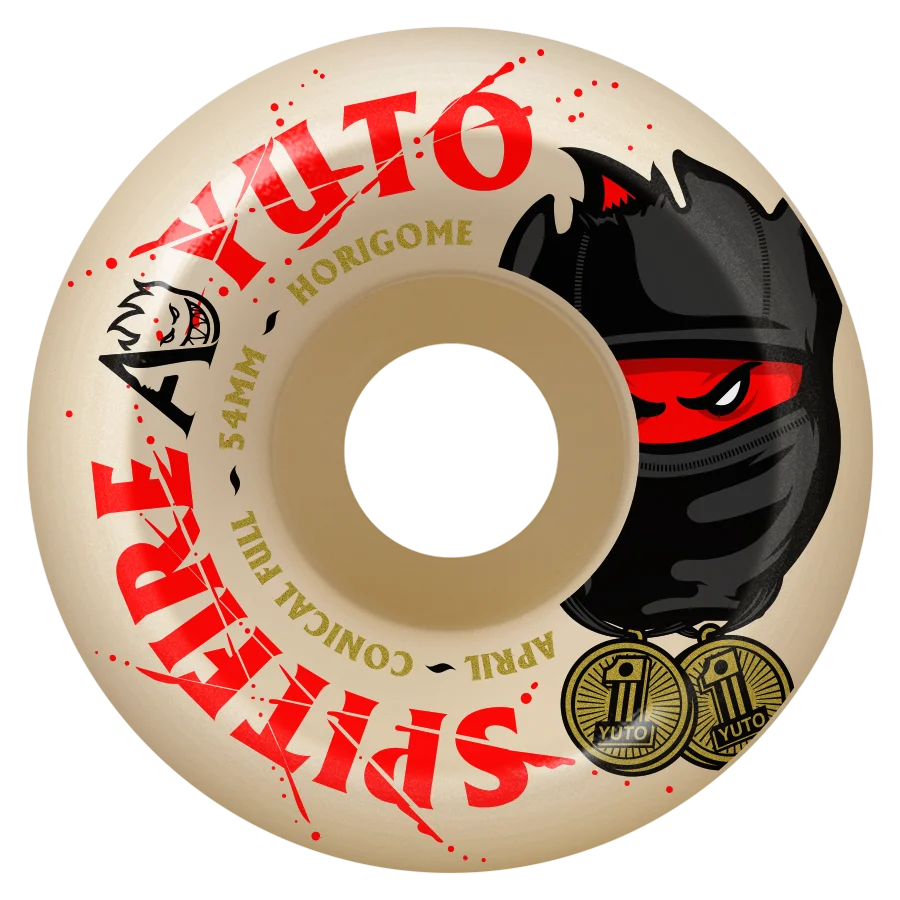 Spitfire Wheels - Yuto Horigome x April Formula Four Conical Full Wheel - 54mm 99d Natural