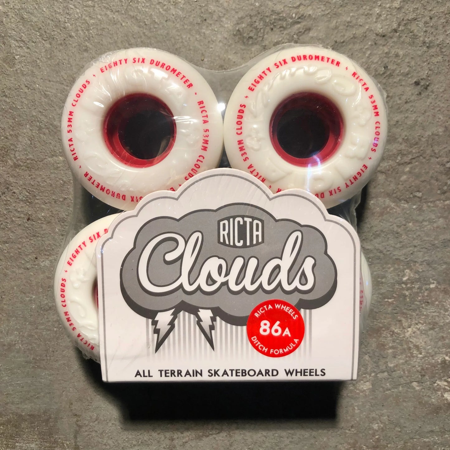 Ricta Wheels - Clouds 86a - Red / White