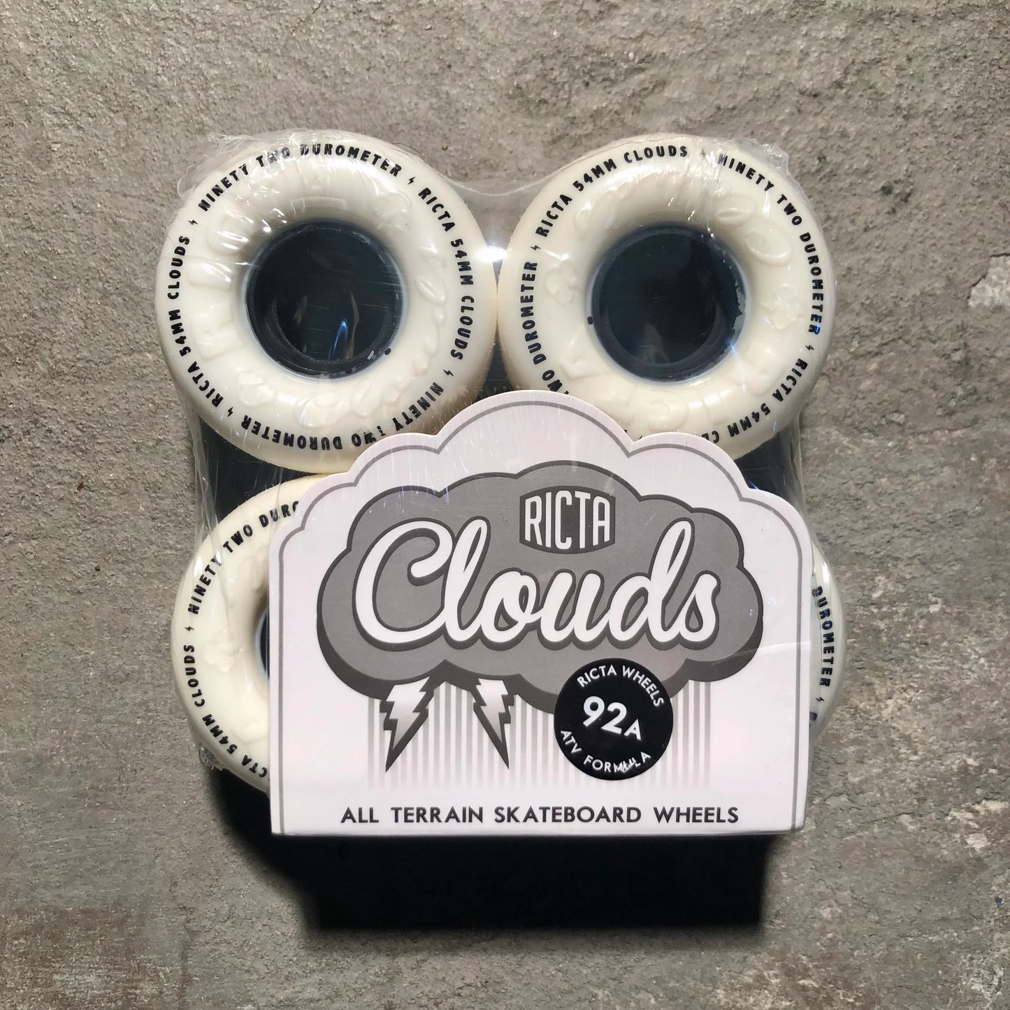 Ricta Wheels - Clouds 92a - Black / White