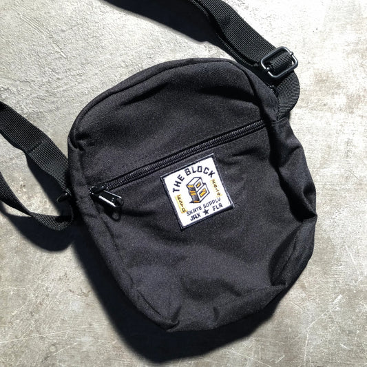 Block - Roots Logo Shoulder Bag - Black