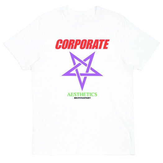 Sci-Fi Fantasy - Corporate Aesthetics T-Shirt - White
