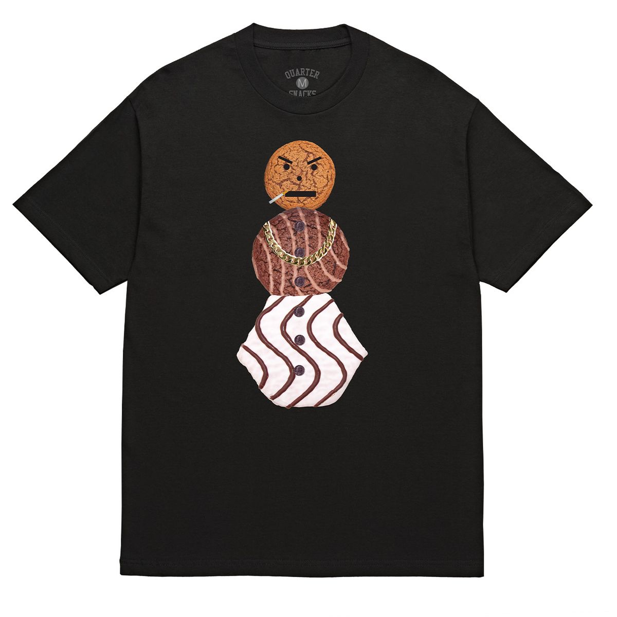 Quartersnacks - Big Snackman T-Shirt - Black