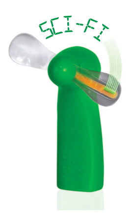 Sci-Fi Fantasy - Hand Held Message Fan