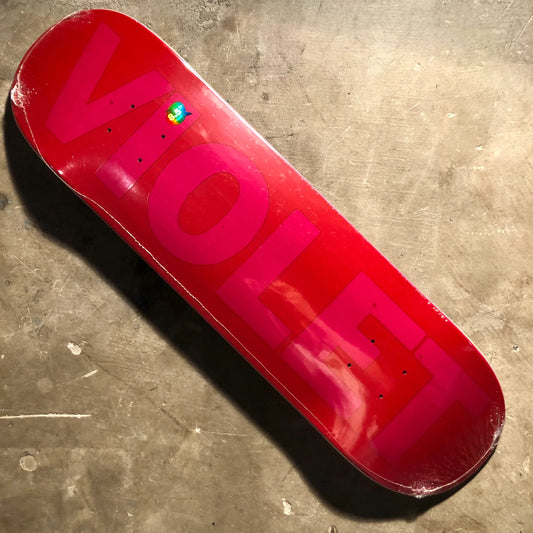 Violet - Crew Deck - Red - Pink 8.5"