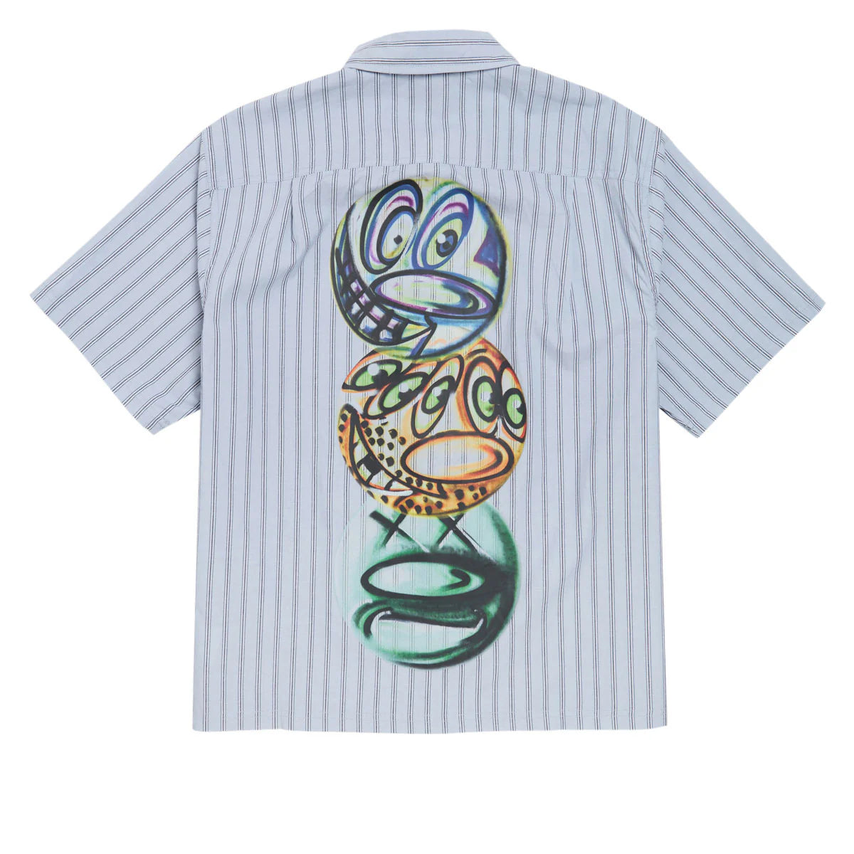 HUF - Kenny Scharf Television Stripe Button Down Shirt - Multi