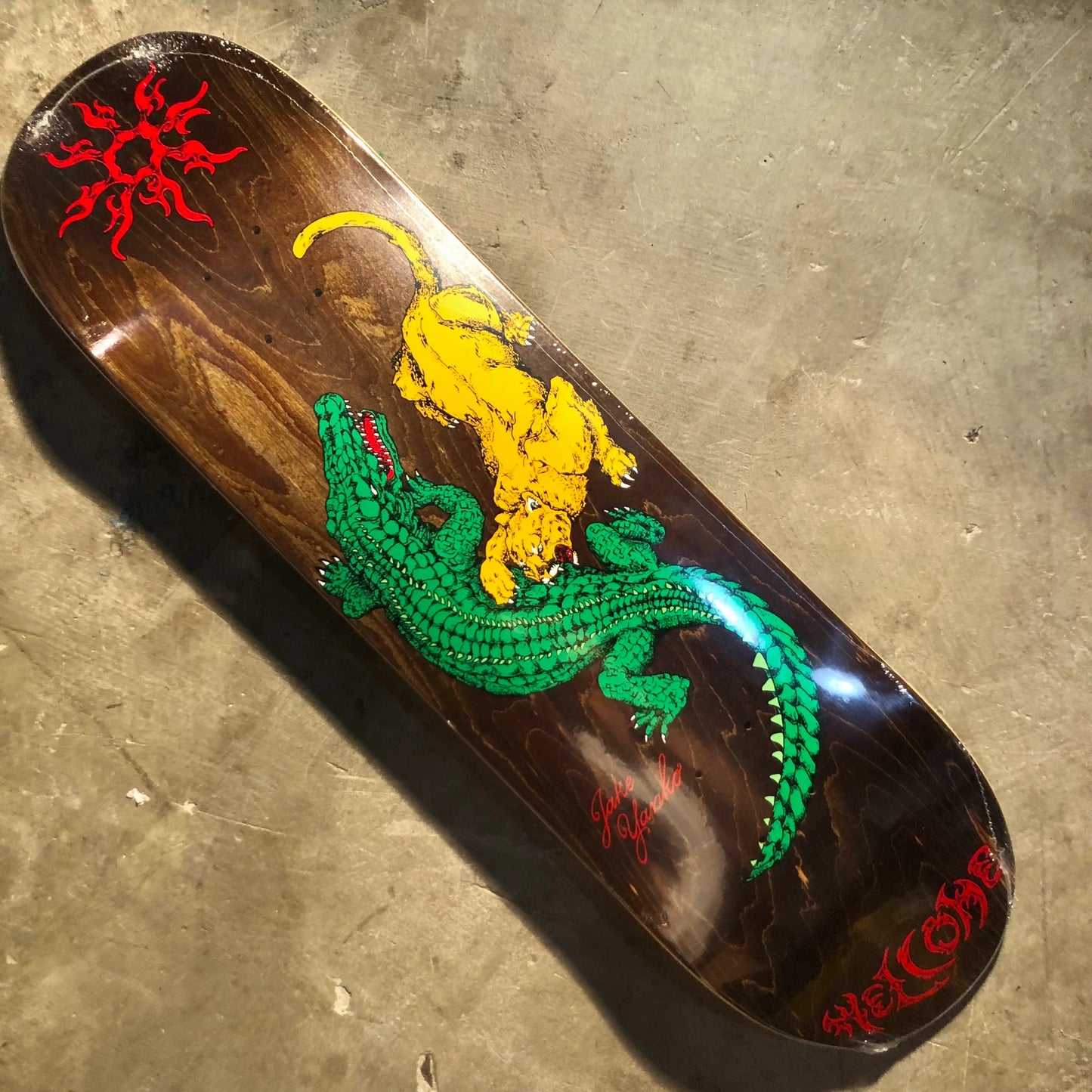 Welcome Skateboards - Jake Yanko Swamp on Popsicle Deck - Brown Stain 8.5"